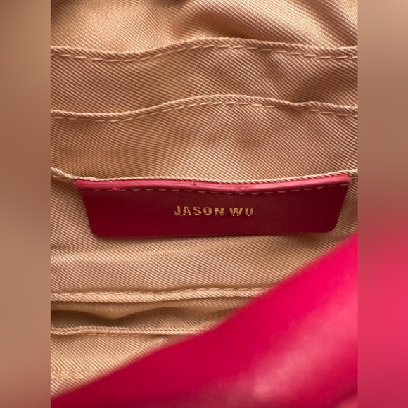 Jason Wu Quilted Crossbody Fuchsia Vegan Leather Bag NWT - Picture 8 of 10